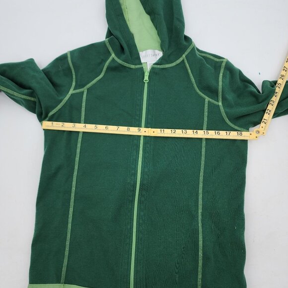 Sport Savvy Women’s Medium Green Hooded Zip-Up Jacket & Matching Pants Set - Picture 5 of 10